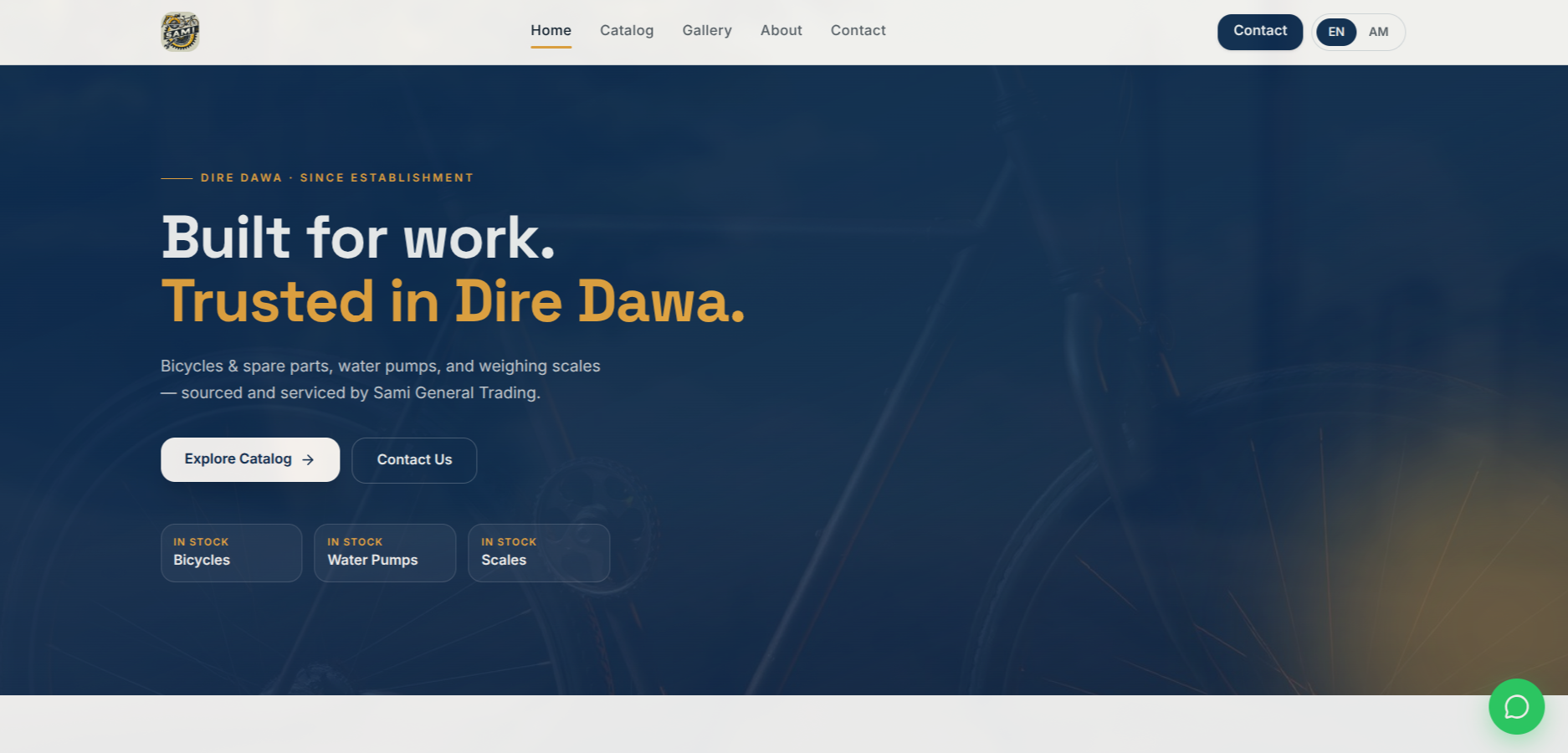 Sami General Trading — Bilingual Product Showcase & Admin CMS